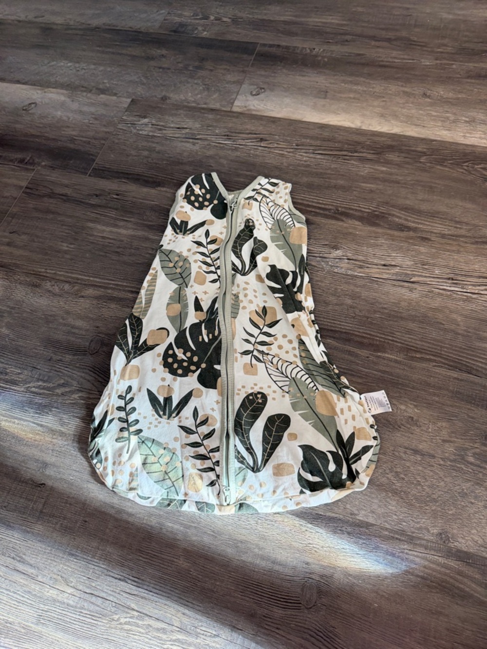 OOFOS Baby Sleep Sack - Cream & Tan Dot - Size S (0-6 Months)